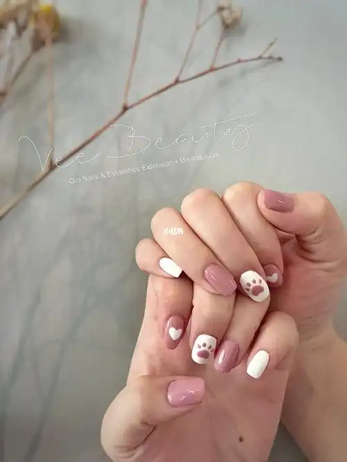 超可爱猫爪美甲93|密西美甲