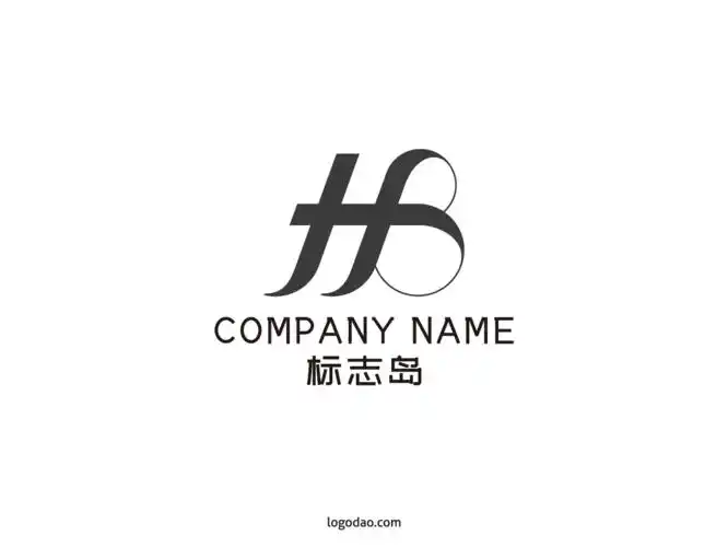 h字母矢量标志logo素材免费下载