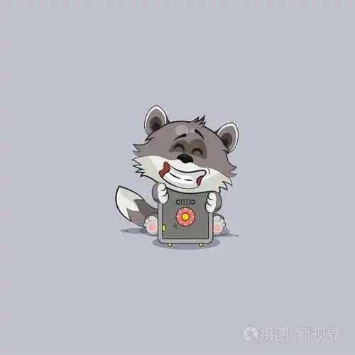 狼崽贴纸表情符号拥抱安全与金钱