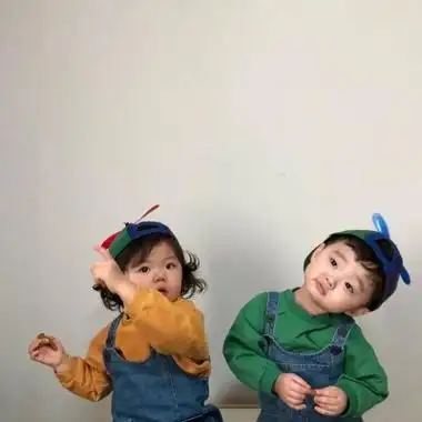 超级可爱萌娃情头一对