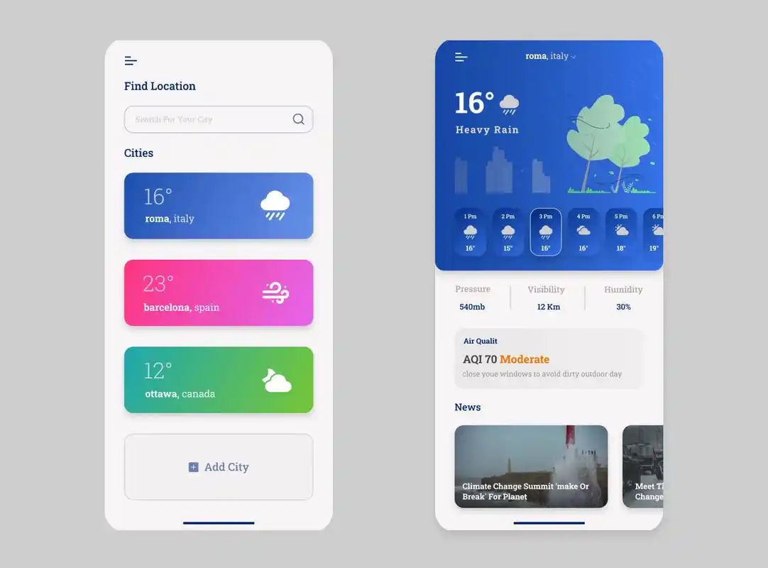 国外app界面设计学布局