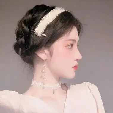 清新淡雅的高颜值耐看侧脸女头