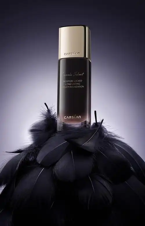 卡姿兰高定黑天鹅粉底液修图