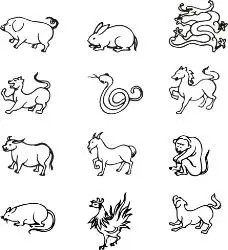十二生肖12生肖矢量素材卡通小狗12生肖矢量素材十二生肖12生肖矢量