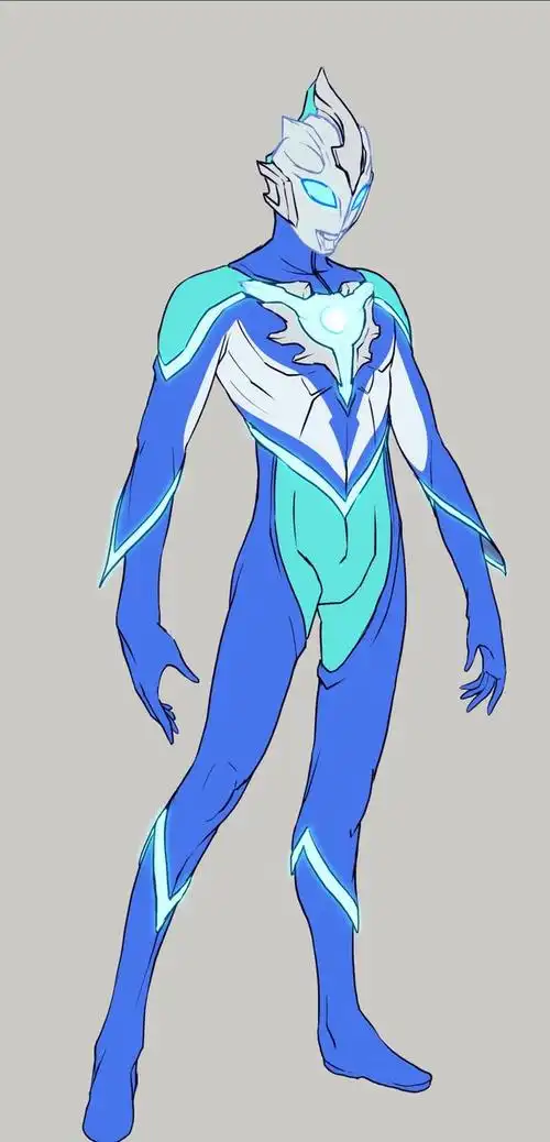 大神重新绘制的四个奥特曼,托雷基亚拥有两个形态