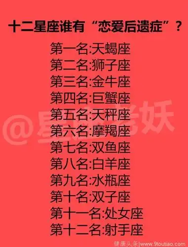 十二星座如何成为榜样?十二星座谁有"恋爱后遗症"?