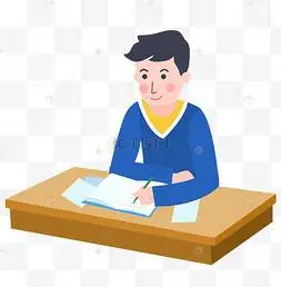 勤奋写作的男作家