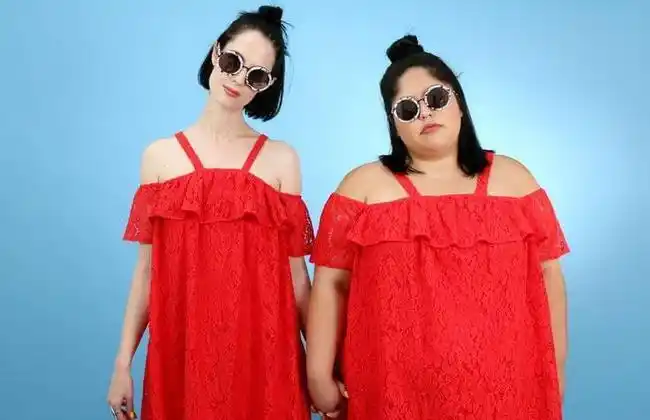 胖瘦两妹纸穿同款衣服效果竟发生大反转