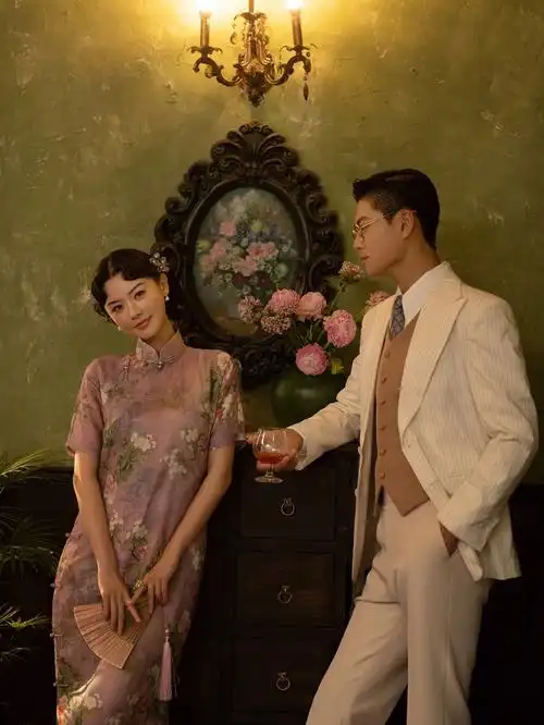 民国风旗袍婚纱照复古之美不可错过60