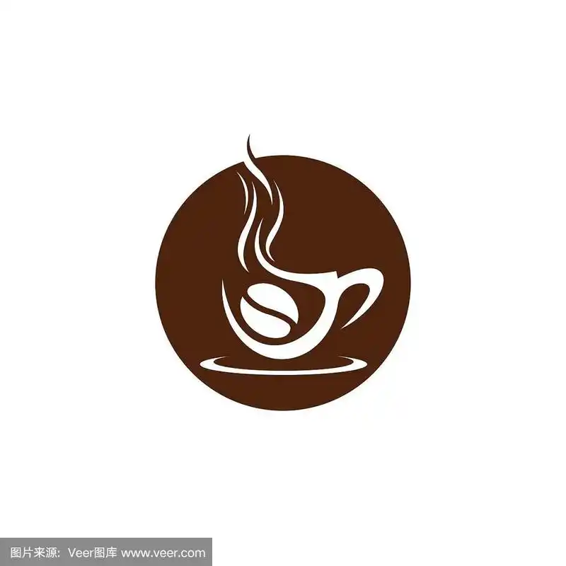 咖啡杯符号矢量图标