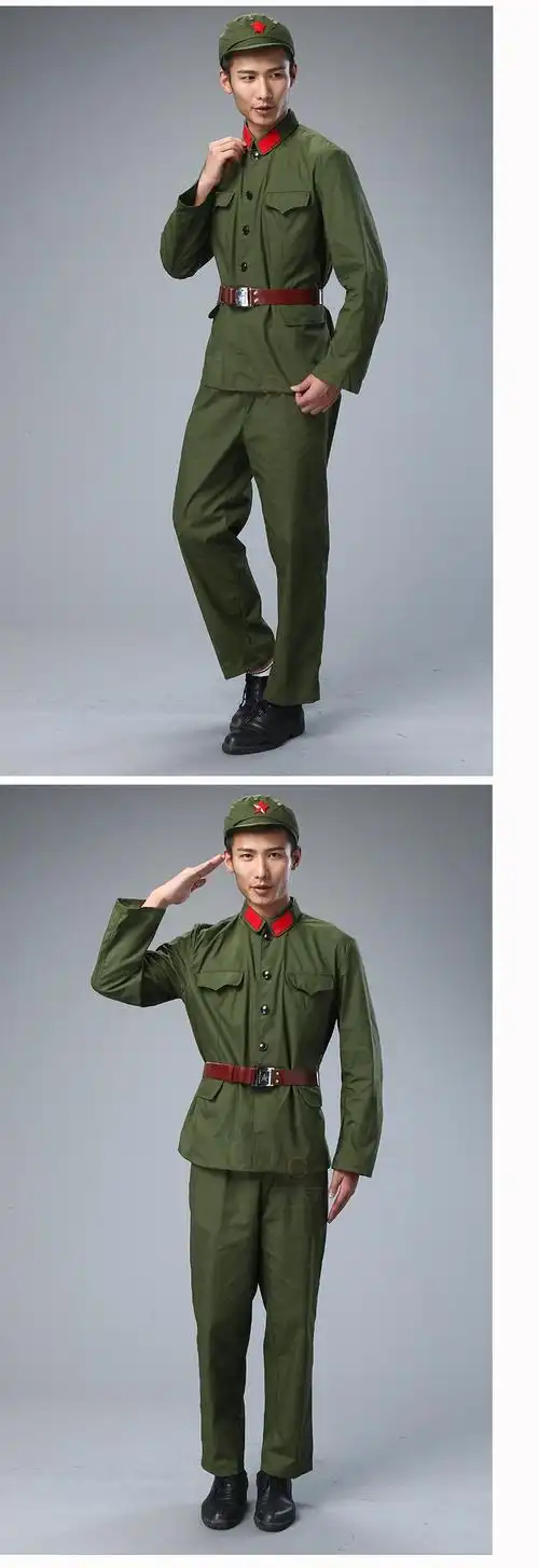 红卫兵65式老式军装摄影军装红军解放服装演出服文革服越战演出服