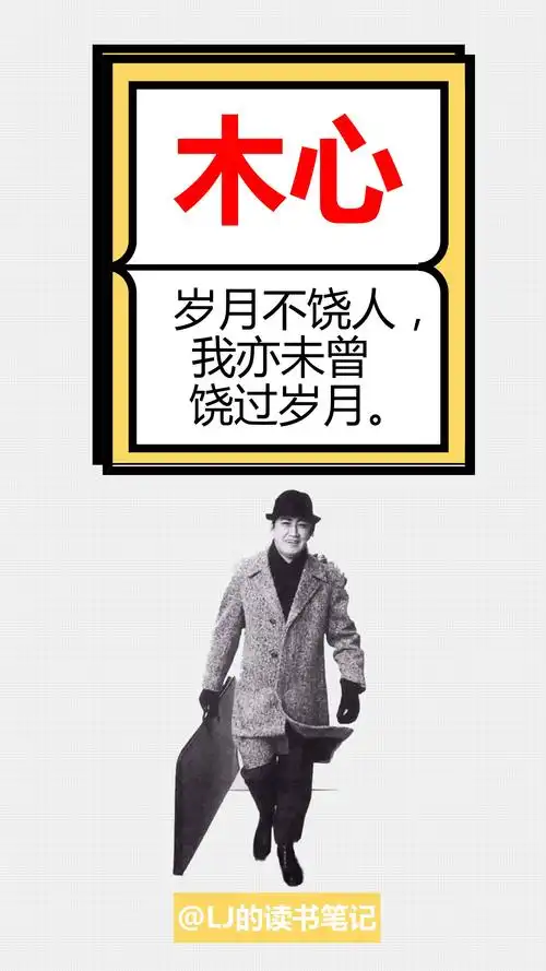 木心岁月不饶人我亦未曾饶过岁月