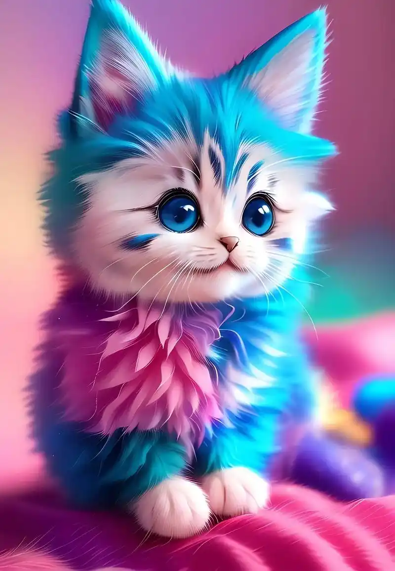 七彩小花猫.#欢迎取图 #猫咪壁纸 #壁纸 #可爱到爆炸99 - 抖音