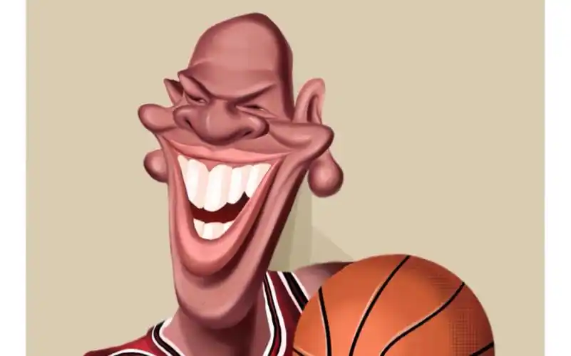 肖像漫画-迈克尔·乔丹