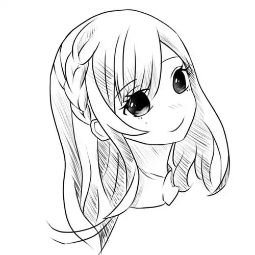 q版漫画自学全攻略》3/4侧面仰视的少女头部_哔哩哔哩_bilibili