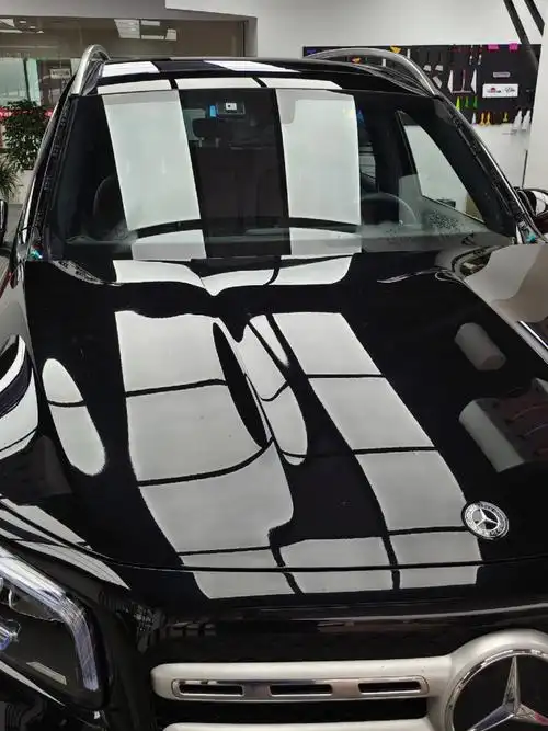 奔驰gls贴tpu亮黑改色