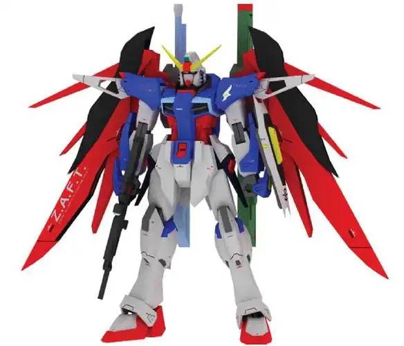 命运裁决高达(全装备) 纸模型 - 纸工场