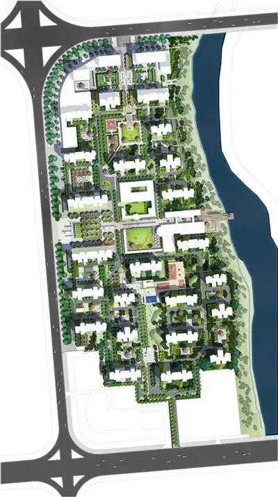 居住区规划彩色平面图psd素材 (10)#( 景观素材)#(ps)#(psd)#(psd彩平