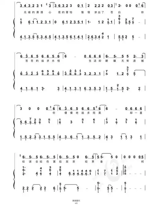 钢琴谱  #给电影人的情书  #单依纯  #钢琴弹唱