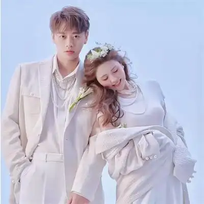 婚纱情头图片一对两张婚纱照情侣头像唯美