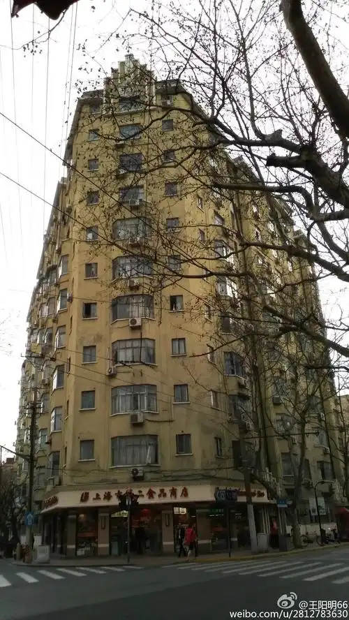 (源自薛顺生 娄承浩著:《老上海经典公寓》)武康大楼标准层平面图另一