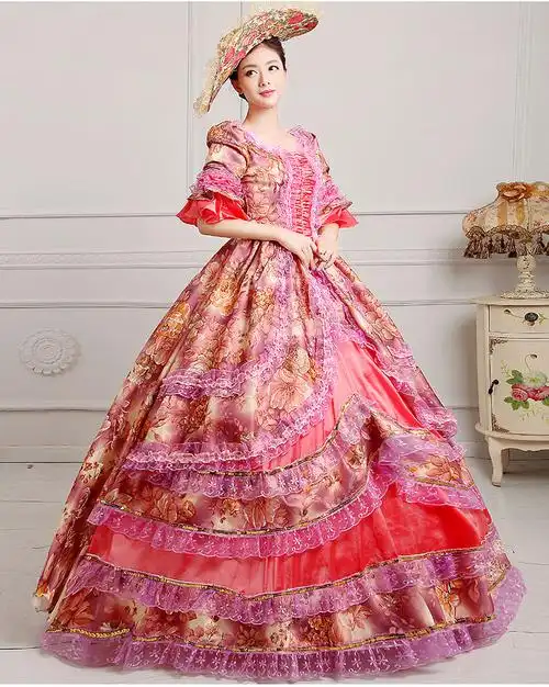 欧洲出租中世纪宫廷服女朱丽叶伊丽莎英国女皇皇室民族服装