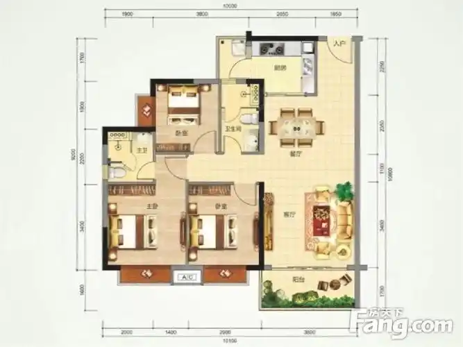 蓝湾半岛全新3房53w急卖付两万直接拎包入住其余按揭