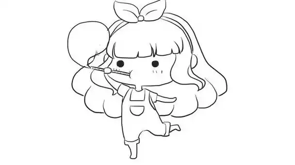 卡通简笔画儿童简笔画教程分享一波萌萌哒可爱小女孩简笔画记得收藏好