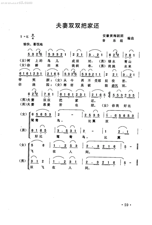 夫妻双双把家还