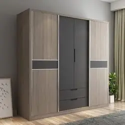 muyue木月雅致推拉门衣柜组合三门单衣柜16m