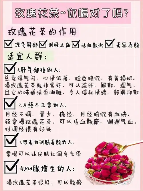 玫瑰花茶你喝对了吗71适用不适用人群75