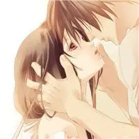 唯美卡通情侣亲吻头像