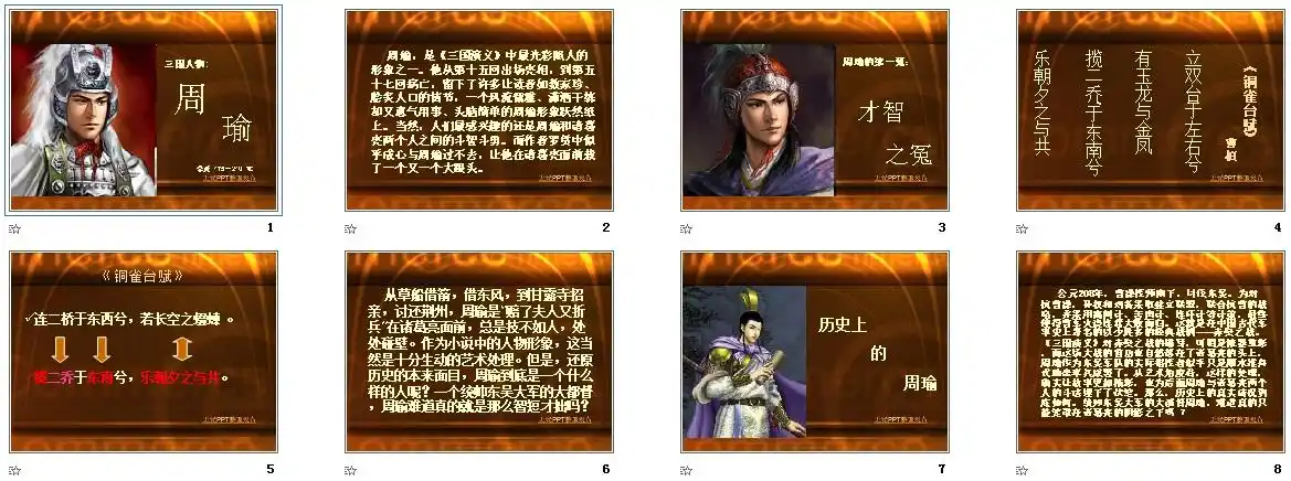 三国人物之周瑜介绍ppt