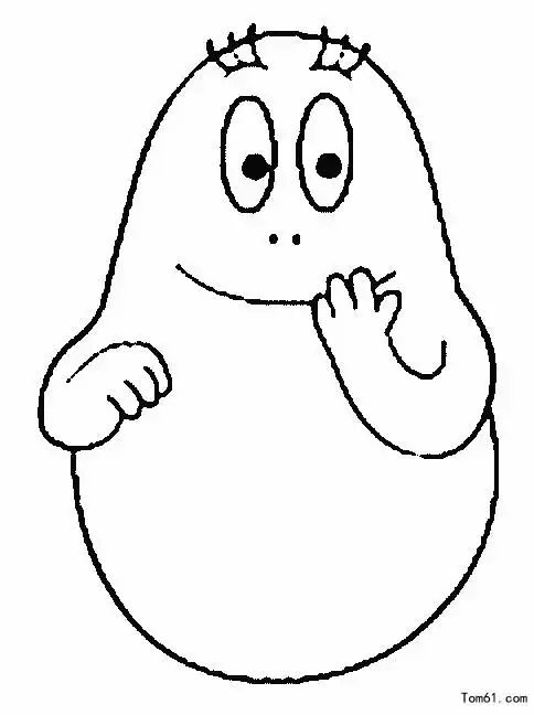 小人简笔画巴巴爸爸