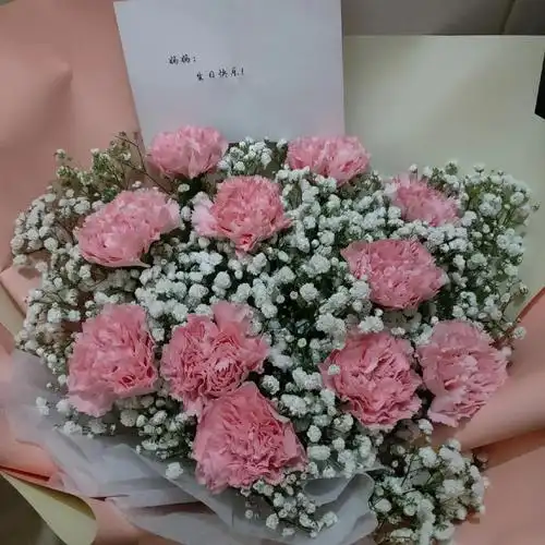 人生已过几十年,这是第一次收到生日礼物一束鲜花,谢谢女儿的礼 - 抖