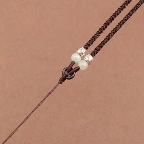 天然翡翠手工编织可调节玉佩挂件绳玉佛挂脖项链子绳男女吊坠挂绳天然