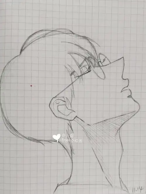 画画打卡  #简笔画教程  #头像  #简笔画  #动漫  #美男  #帅哥 #大