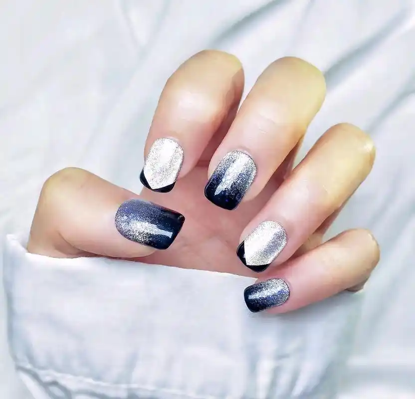 黑暗猫眼酷飒风美甲 手工穿戴 - 抖音