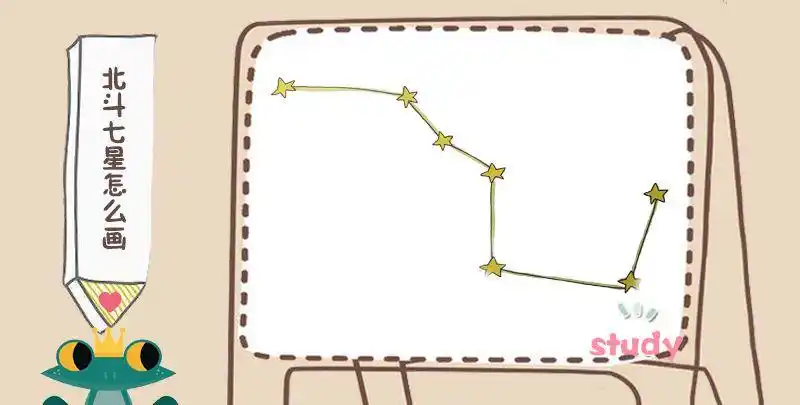 北斗七星怎么画_简笔画教程_简笔画大全