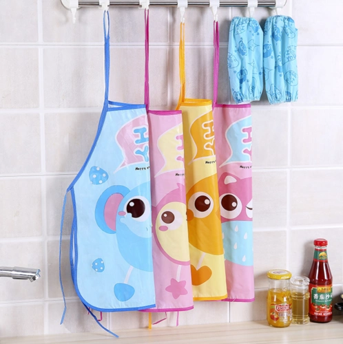 创意儿童生活日用品百货宝宝好礼物妈妈省心卡通围裙2件套