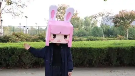 迷你世界:真人版兔美美vlog 路边和伙伴挑战美食跑酷,兔美美这次将