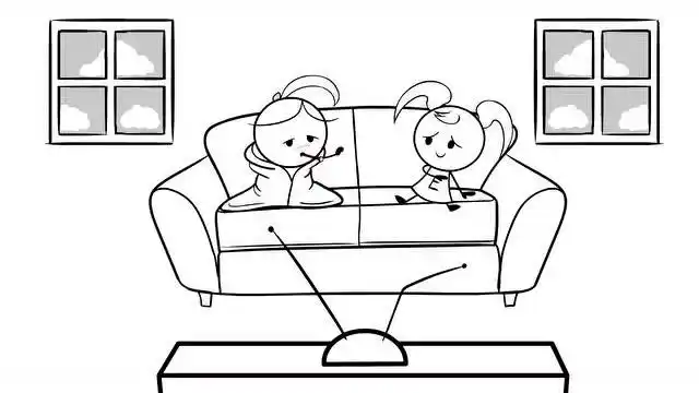 铅笔动画:铅笔人妹妹感冒了,姐姐找照顾妹妹好有爱啊!