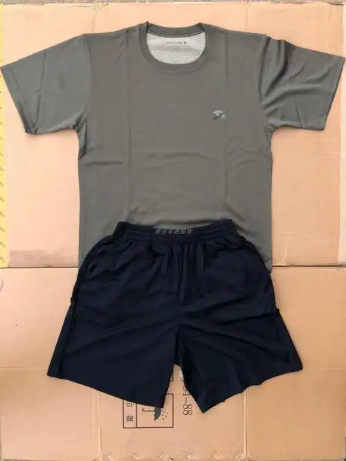 军训服t恤海军衫短袖体能服训练服作训迷彩海魂衫蓝白条纹消火蓝军迷