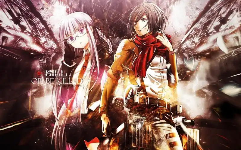 可爱萝莉帅气主角 精美高清电脑桌面壁纸