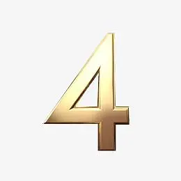 金属数字4 倒计时