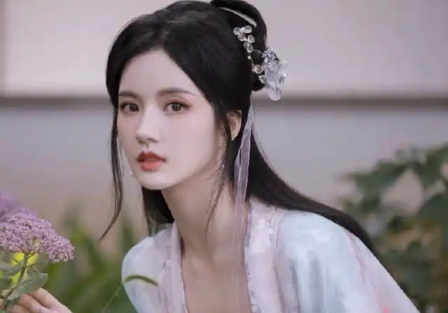 不过女演员自己拍的古风写真,造型倒是比古装剧好看很多.