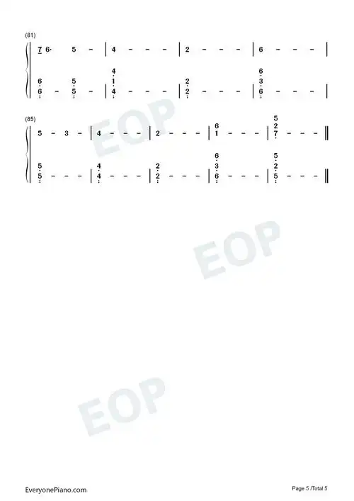 stay-防弹少年团双手简谱预览5