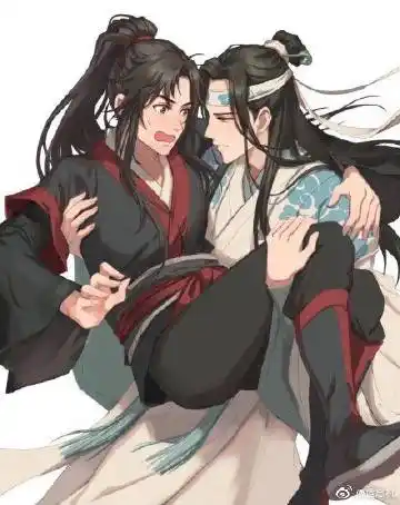 "魏无羡"三个字,是要写进蓝家族谱,写在"蓝忘机"旁边的.