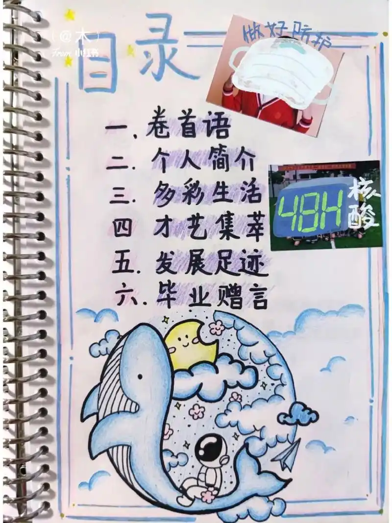 成长纪念册目录 借鉴 ,可临摹借鉴,发的时候要