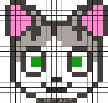 拼拼豆豆 猫猫图纸